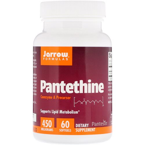 Jarrow Formulas, Pantethine, 450 mg, 60 Softgels فوائد