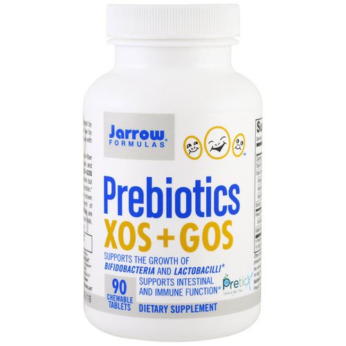 Jarrow Formulas, Prebiotics XOS+GOS, 90 Chewable Tablets فوائد