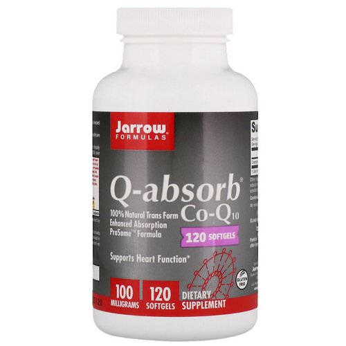 Jarrow Formulas, Q-absorb Co-Q10, 100 mg, 120 Softgels فوائد