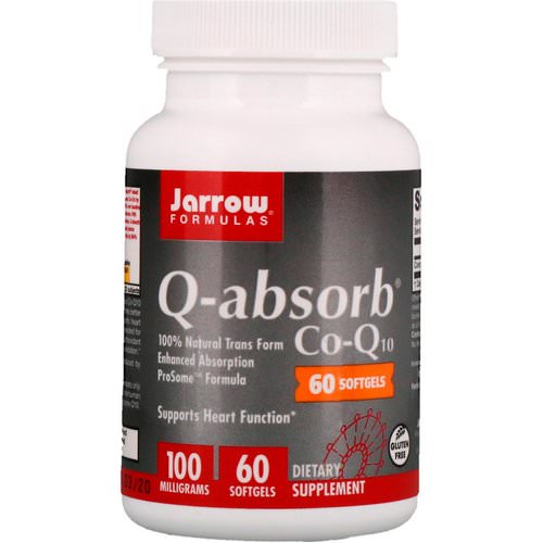 Jarrow Formulas, Q-absorb Co-Q10, 100 mg, 60 Softgels فوائد