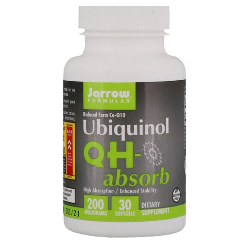 Jarrow Formulas, QH-Absorb, Ubiquinol, 200 mg, 30 Softgels فوائد
