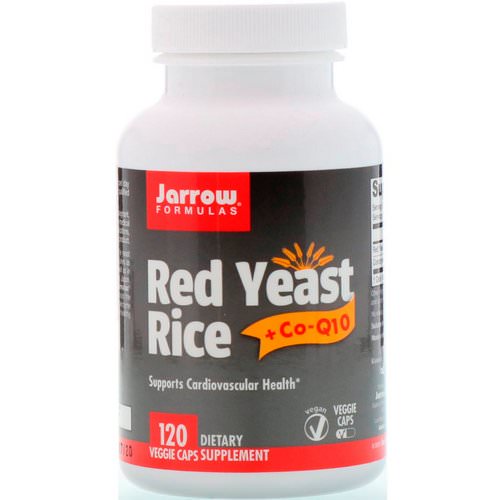 Jarrow Formulas, Red Yeast Rice + Co-Q10, 120 Veggie Caps فوائد