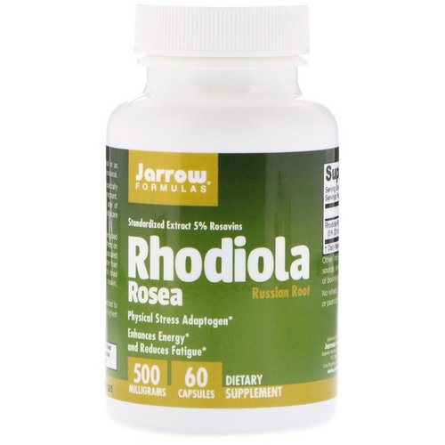 Jarrow Formulas, Rhodiola Rosea, 500 mg, 60 Capsules فوائد