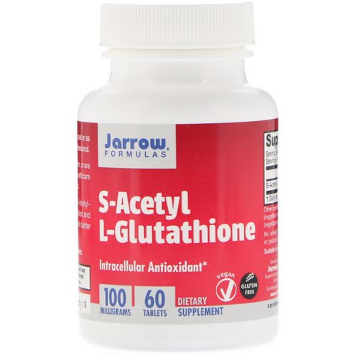 Jarrow Formulas, S-Acetyl L-Glutathione, 100 mg, 60 Tablets فوائد