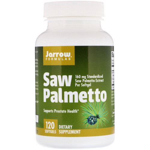 Jarrow Formulas, Saw Palmetto, 160 mg, 120 Softgels فوائد
