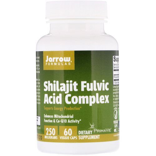 Jarrow Formulas, Shilajit Fulvic Acid Complex, 250 mg, 60 Veggie Caps فوائد