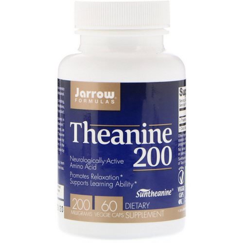 Jarrow Formulas, Theanine 200, 200 mg, 60 Veggie Caps فوائد
