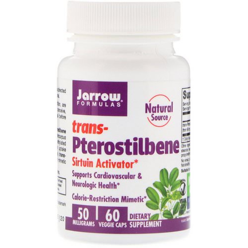 Jarrow Formulas, Trans-Pterostilbene, 50 mg, 60 Veggie Caps فوائد