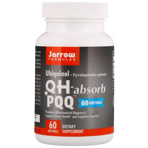 Jarrow Formulas, Ubiquinol, QH - Absorb + PQQ, 60 Softgels فوائد