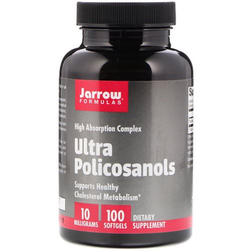 Jarrow Formulas, Ultra Policosanols, High Absorption Complex, 10 mg, 100 Softgels فوائد