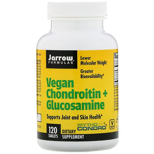 Jarrow Formulas, Vegan Chondroitin + Glucosamine, 120 Tablets فوائد