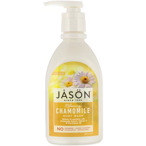 Jason Natural, Body Wash, Relaxing Chamomile, 30 fl oz (887 ml) فوائد