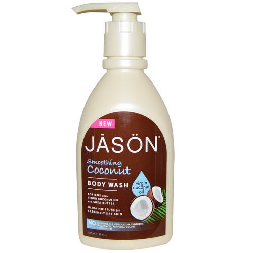 Jason Natural, Body Wash, Smoothing Coconut, 30 fl oz (887 ml) فوائد