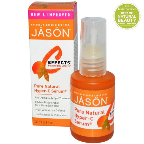 Jason Natural, C-Effects, Hyper-C Serum, Anti-Aging Daily Spot Treatment, 1 fl oz (30 ml) فوائد