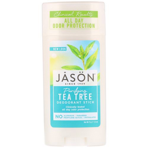 Jason Natural, Deodorant Stick, Purifying Tea Tree, 2.5 oz (71 g) فوائد