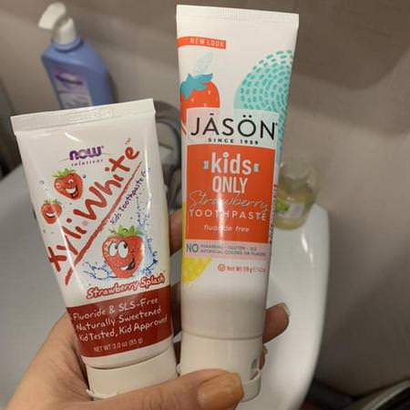 Jason Natural Baby Toothpaste Gel Fluoride Free - الفلورايد مجانا, Toothpaste, حمام, Gel
