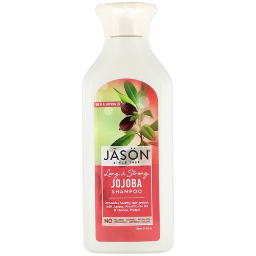 Jason Natural, Long & Strong Jojoba Shampoo, 16 fl oz (473 ml) فوائد