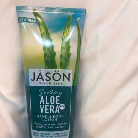 Jason Natural Hand Cream Creme Aloe Vera Skin Care - الأل,ة فيرا للعناية بالبشرة, علاج البشرة, كريم كريم اليدين, العناية باليدين