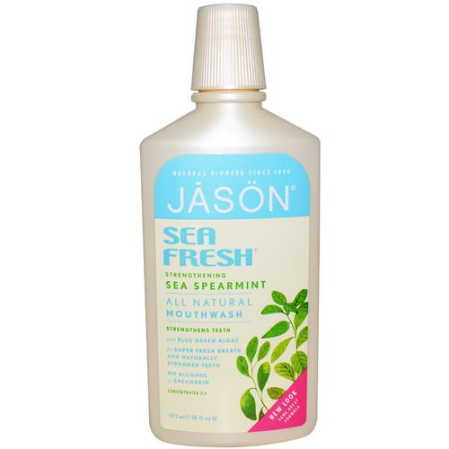 Jason Natural, Sea Fresh, Mouthwash, Sea Spearmint, 16 fl oz (473 ml) فوائد