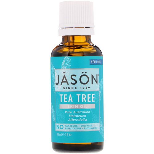 Jason Natural, Skin Oil, Tea Tree, 1 fl oz (30 ml) فوائد