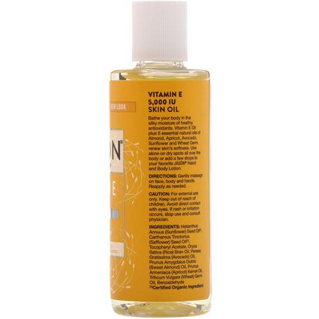 Jason Natural, Vitamin E Skin Oil, 5,000 IU, 4 fl oz (118 ml):زي,ت فيتامين E, زي,ت التدليك