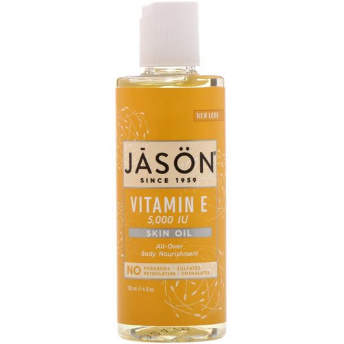 Jason Natural, Vitamin E Skin Oil, 5,000 IU, 4 fl oz (118 ml) فوائد