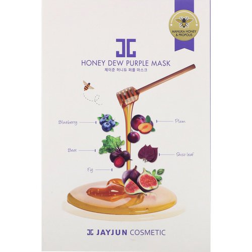 Jayjun Cosmetic, Honey Dew Purple Mask, 5 Masks, 25 ml Each فوائد