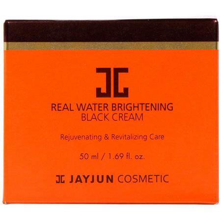 Jayjun Cosmetic, Real Water Brightening Black Cream, 1.69 fl oz (50 ml):مرطبات K-جمال, الكريمات