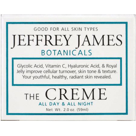 Jeffrey James Botanicals, The Creme, All Day & All Night, 2.0 oz (59 ml):فيتامين C, الكريمات