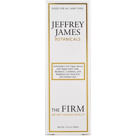 Jeffrey James Botanicals, The Firm Instant Firming Facelift, 2.0 oz (59 ml):ثبات, مكافحة الشيخ,خة