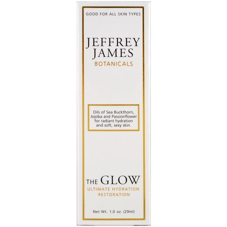 Jeffrey James Botanicals, The Glow Ultimate Hydration Restoration, 1.0 oz (29 ml):مرطب, أمصال