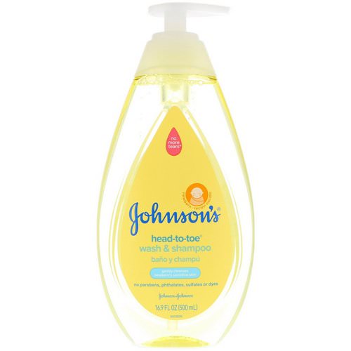 Johnson & Johnson, Head-To-Toe, Wash & Shampoo, 16.9 fl oz (500 ml) فوائد