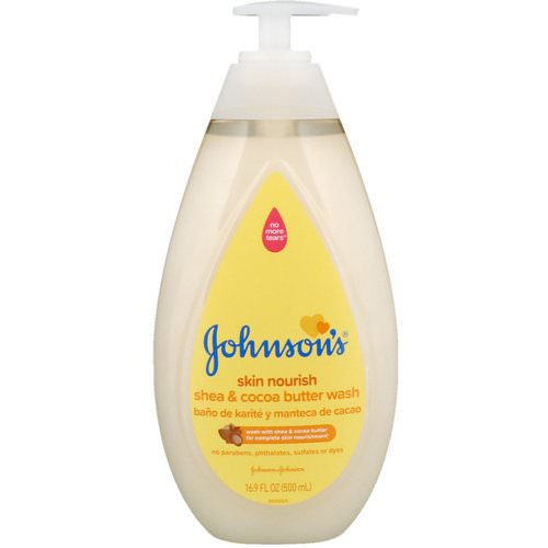 Johnson & Johnson, Skin Nourish, Shea & Cocoa Butter Wash, 16.9 fl oz (500 ml) فوائد