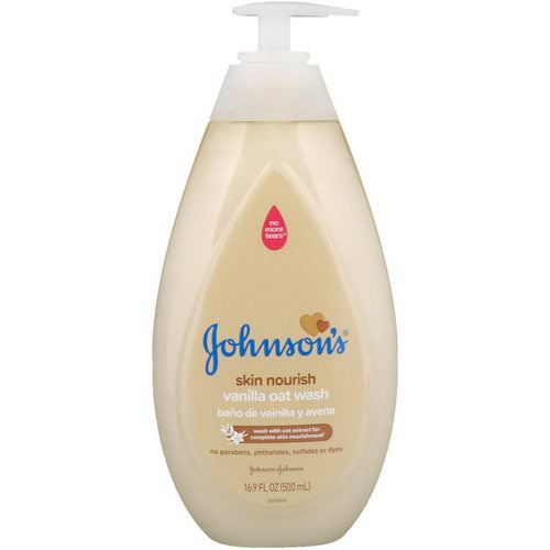 Johnson & Johnson, Skin Nourish, Vanilla Oat Wash, 16.9 fl oz (500 ml) فوائد