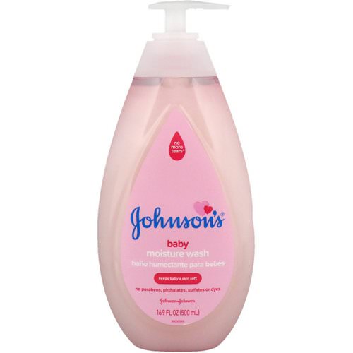 Johnson & Johnson, Baby Moisture Wash, 16.9 fl oz (500 ml) فوائد