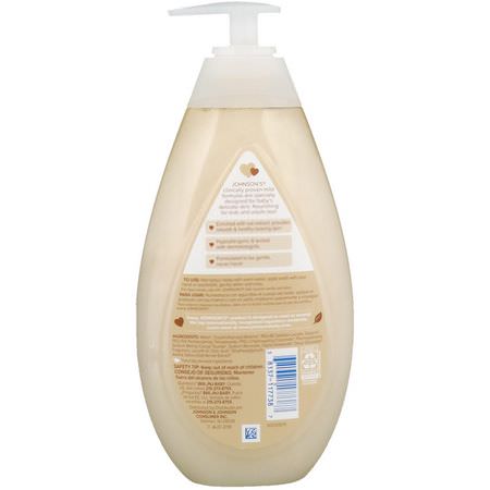 Johnson & Johnson, Skin Nourish, Vanilla Oat Wash, 16.9 fl oz (500 ml):جل الاستحمام, غس,ل جسم الطفل