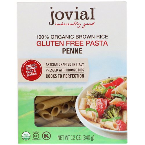 Jovial, 100% Organic Brown Rice Pasta, Penne, 12 oz (340 g) فوائد