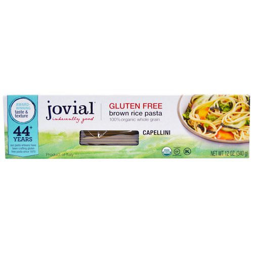 Jovial, Brown Rice Pasta, Capellini, 12 oz (340 g) فوائد