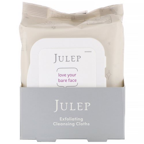 Julep, Love Your Bare Face, Exfoliating Cleansing Cloths, 30 Towelettes فوائد