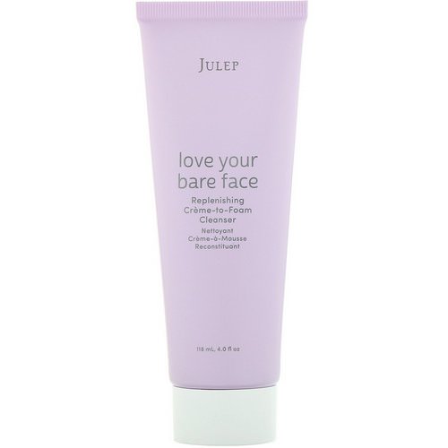 Julep, Love Your Bare Face, Replenishing Creme-to-Foam Cleanser, 4 fl oz (118 ml) فوائد