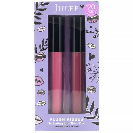 Julep, Plush Kisses, Hydrating Lip Gloss Duo, 0.14 fl oz (4 ml):ملمع شفاه, شفاه