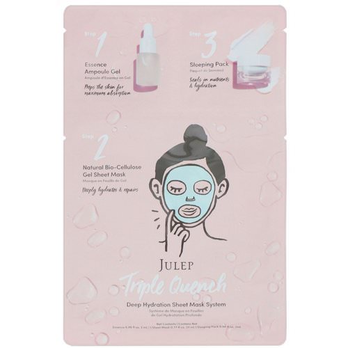 Julep, Triple Quench, Deep Hydration Sheet Mask System, 1 Mask فوائد