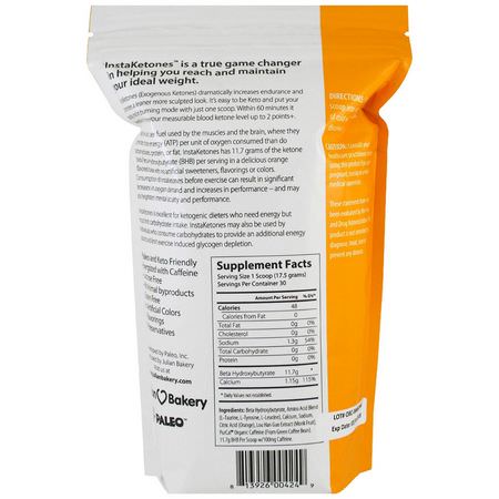 Julian Bakery, InstaKetones, Orange Burst + Caffeine, 1.16 lbs (525 g):النظام الغذائي ,ال,زن