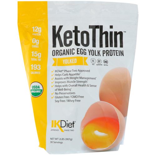 Julian Bakery, Keto Thin, Organic Egg Yolk Protein, Yolked, 2 lbs (907 g) فوائد