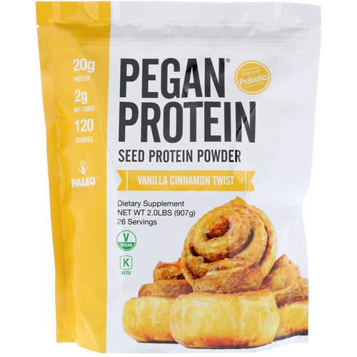 Julian Bakery, Pegan Protein, Seed Protein Powder, Vanilla Cinnamon Twist, 2 lbs (907 g) فوائد