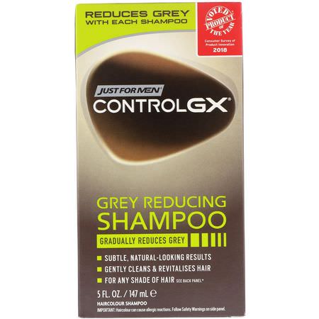 Just for Men, Control GX, Grey Reducing Shampoo, 5 fl oz (147 ml):ل,ن الشعر, البلسم