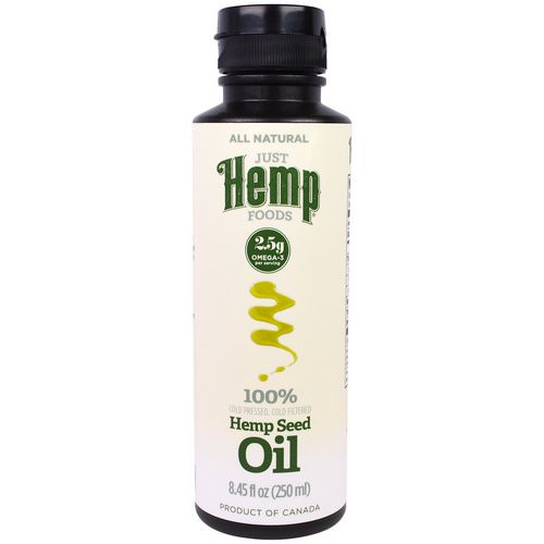 Just Hemp Foods, Hemp Seed Oil, Cold Pressed, 8.45 fl oz (250 ml) فوائد