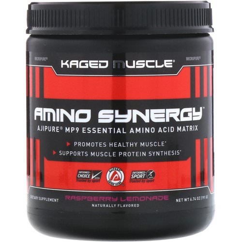 Kaged Muscle, Amino Synergy, Raspberry Lemonade, 6.74 oz (191 g) فوائد