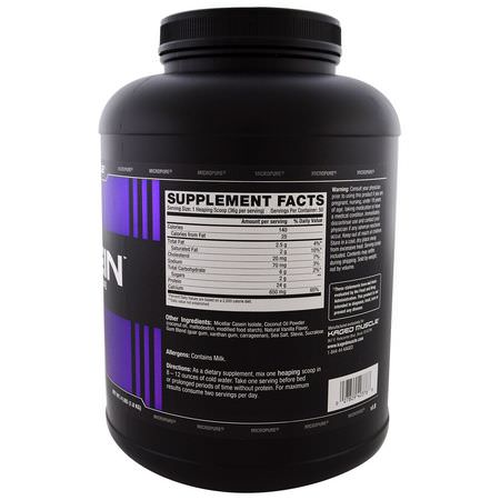 Kaged Muscle, Kasein, Micellar Casein Isolate, Vanilla Shake, 4 lbs (1.8 kg):Micellar Casein Protein, التغذية الرياضية