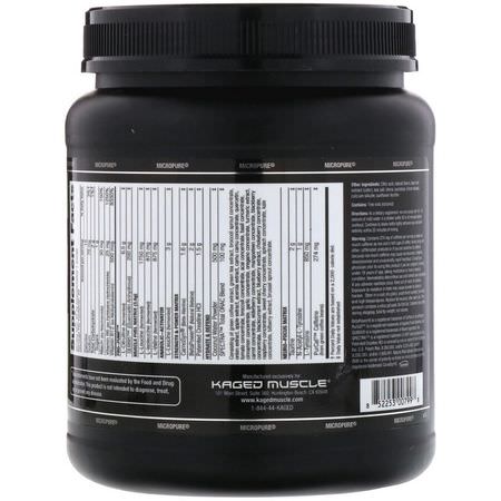 Kaged Muscle, Pre-Kaged, Pre-Workout Primer, Berry Blast, 1.33 lb (604 g):الكافيين, المنبه